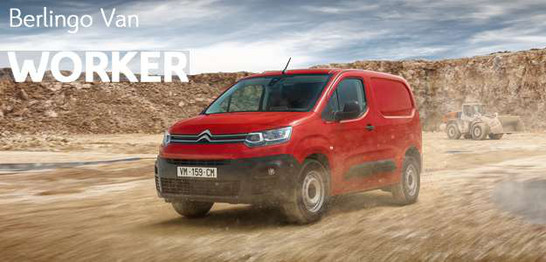 New-Berlingo-Van-Version-Worker Berlingot Van - travailleurs - professionnels